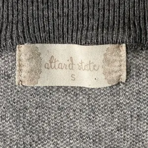 Altar'd‎ State Plaid Cropped Sweater Grey White 90s Grunge Preppy Small EUC thumbnail 4