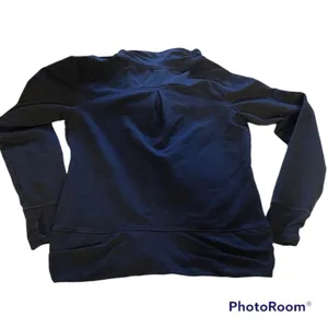 Patagonia Organic Cotton Navy Zip Up Gorpcore Sweatshirt Thumbholes M thumbnail 4