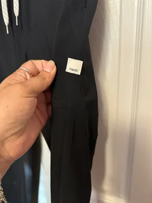 Vuori Black Joggers with White Drawcord thumbnail 5