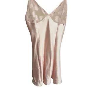 Frederick’s of‎ Hollywood Mini Satin Dress Baby Pink Hearts Print Vintage Small thumbnail 9