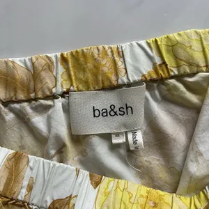 Ba&Sh Nabi Floral Off-The-Shoulder Mini Dress Jaune Yellow Size XS thumbnail 3