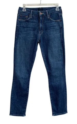 MOTHER‎ The Looker Crop Skinny Jeans Dark Wash Stretch Denim Sz 26 thumbnail 1