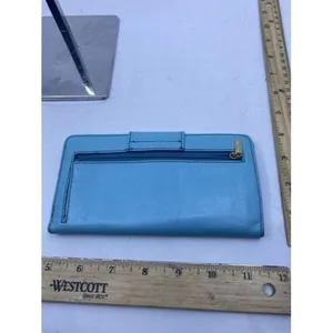 Fossil Blue Leather Large Card Id With Expandable thumbnail 3