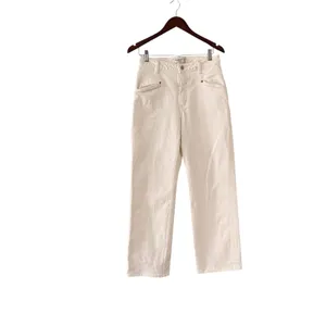 ABERCROMBIE & FITCH The 90’s Relaxed Ivory Off White High Rise Curve Jeans thumbnail 5