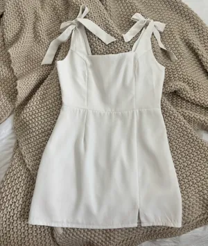 Lulus Your Sweetie White Tie-Strap Mini Dress thumbnail 4