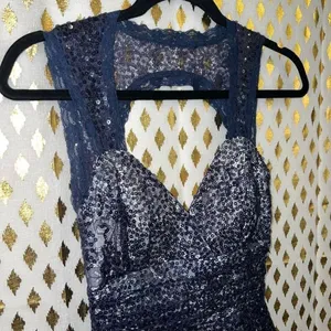 B darlin sequin dress mini dress formal homecoming high school size 1/2 XS thumbnail 4