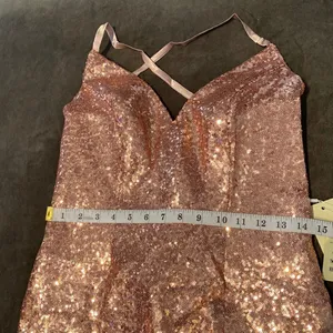 Women’s Pink Fully Sequined Mermaid Style Prom Party Dress Size 6 NWT thumbnail 6