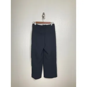 Wilfred Aritzia Effortless Cropped Pants Black Pleated High Waist‎ Trousers 4 thumbnail 2