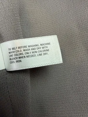 Gap Modern Gray Lightweight Open Front Belted Trench Coat Size Medium thumbnail 4