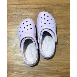 Crocs Classic Lined Clog Lavender Purple Fleece Fuzzy Slippers Mens 8 Womens 10 thumbnail 4