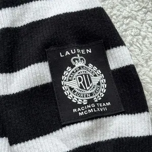 Lauren Ralph Lauren Black White Stripe 1/4 Zip Knit Jumper Womens XS thumbnail 3