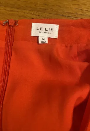 Le lis Orange Ruffle Mini Skirt thumbnail 5