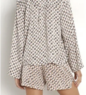 Splendid Satin Girlfriend Check Dot PJ Set thumbnail 3