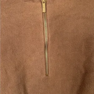 Michael Kors Hi-Lo Brown Back Zip Sweater thumbnail 3