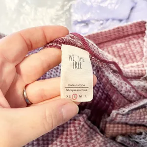 Free People Dahlia Long Bell Sleeve Thermal Waffle Knit Top Plum Maroon Small thumbnail 3