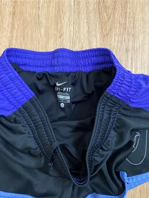 Nike Women’s Black Shorts with Purple Trim thumbnail 4