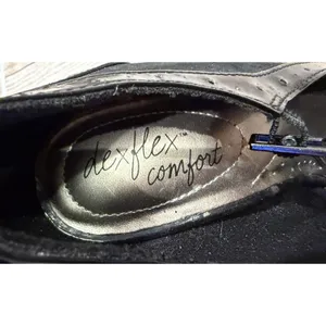 Dexflex Comfort Black Mary Jane T-strap heels featuring a wingtip Size 8 thumbnail 9