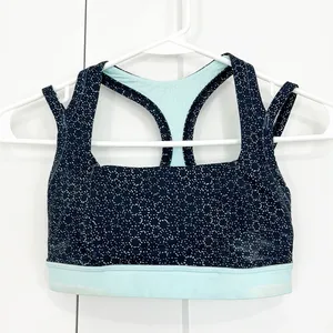Lululemon Size 4 Turquoise Blue Splendour Racerback Sports Bra thumbnail 2