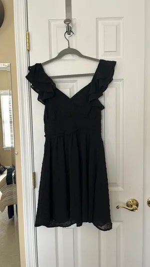 Altard State Black Swiss Dot Dress thumbnail 8