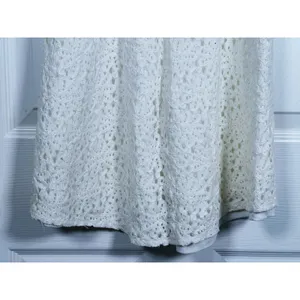 Selfie Leslie Floral Lace Tie Bust Mini Dress Medium White Coquette Bridal Event thumbnail 10