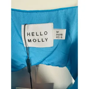 NWT Hello Molly Mini Dress Women Size 6 Blue Ruched Bodycon Party night out thumbnail 4