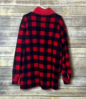 Vintage Unlimited Fleece 1/2 Zip Reversible Sweater Size L thumbnail 2