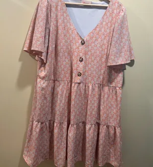 EVRI Floral Button Dress Size 1X thumbnail 1