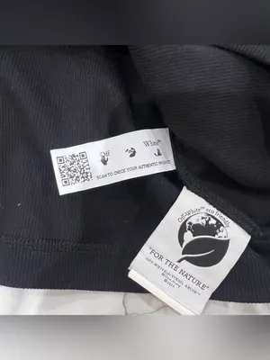 Off-White Virgil Abloh Womens Logo Crop Top thumbnail 2