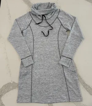 Kuhl Lea Cowl Neck Knit Sweater Dress Womens Medium HeatherGray Outdoor Gorpcore thumbnail 1