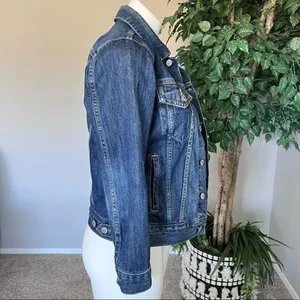 Lucky Brand “Tomboy Trucker” Denim Blue Jean Jacket‎ thumbnail 5
