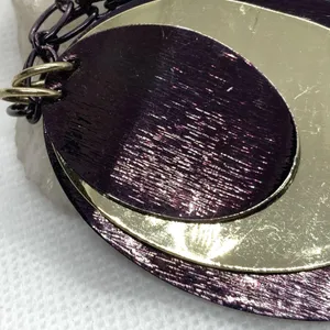 Vintage 1990s Bill Blass Copper Chain Necklace Pendant Adjustable 17'' - 20''‎ thumbnail 4