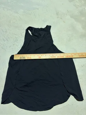 Lululemon Black athletic Racerback Tank Top activewear thumbnail 6