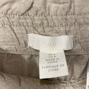 H&M Beige Linen Blend Dress Pants(Size 8) thumbnail 6