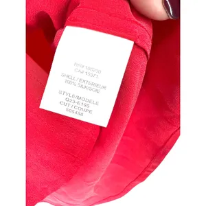 Equipment L Quinne Silk Button Down Up Top Blouse Shirt in red Luxury Basic thumbnail 5