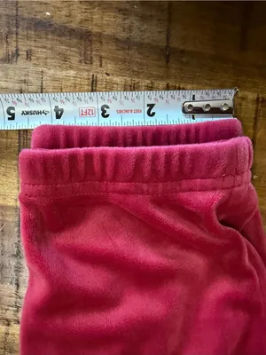 Women’s Burgundy Velour Jogger Pants size XS thumbnail 7