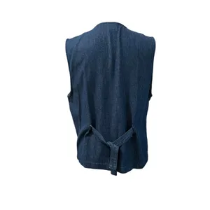 Vintage Napa Valley 90s Denim Embroidered Cottagecore Hearts Flowers Vest M thumbnail 7