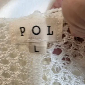 POL White Mesh Star Crochet Hoodie with Blue and Orange Accents thumbnail 11