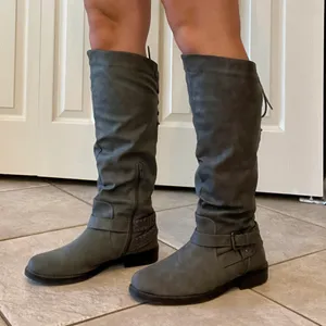 Merritt Riding Boots Gray Size 9.5 thumbnail 5