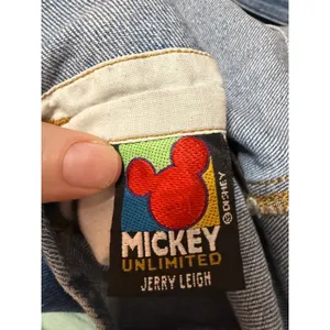 Vintage Disney Mickey Minnie Mouse Denim Overalls Women's Large Jerry Leigh thumbnail 8