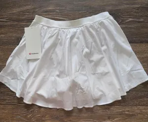Lululemon Narrow Waistband Tennis Skirt High Rise White Size 6 NWT thumbnail 1
