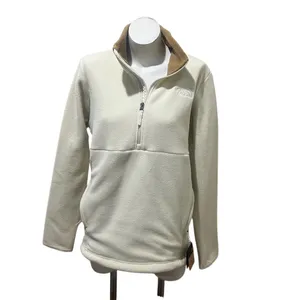 The North Face Womens Fleece Pullover 1/4 Zip Ivory Mock Neck Size L thumbnail 6