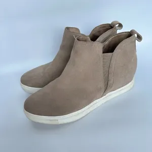 Blondo Tan Suede Leather Pull On Wedge Shoe Bootie‎ Women's Size 7.5 Casual thumbnail 7
