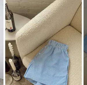 Nautical Striped Women’s Elastic Waist Shorts thumbnail 8