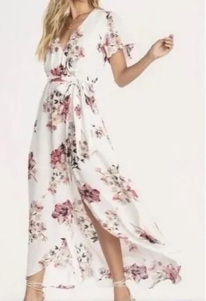 Miss Me long boho floral dress, size S Neck V thumbnail 1