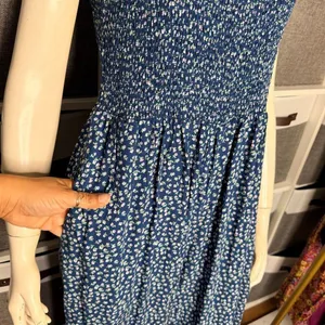 Dokotoo Floral Smocked Sleeveless Jumpsuit Size Large thumbnail 7