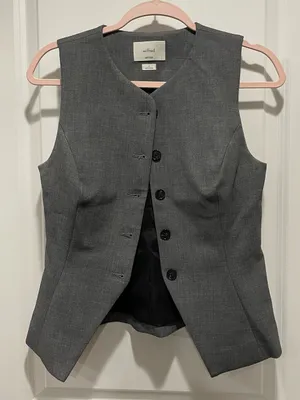 Aritzia Wilfred Regal Crepette Vest Size 4 thumbnail 3