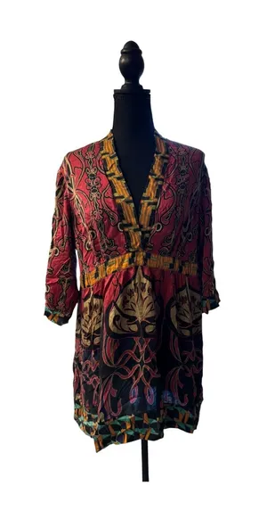 Cabi Women's Large Bohemian Style Tunic Top with Pattern thumbnail 1