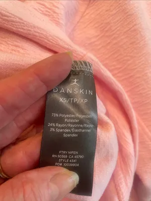 Danskin Pink Pullover  light Sweatshirt thumbnail 4