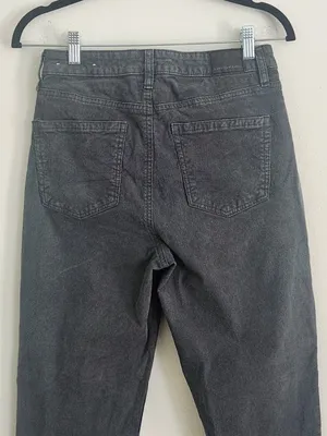 American Eagle Dusty Green Mom Straight Corduroy Jeans Size 4 thumbnail 4