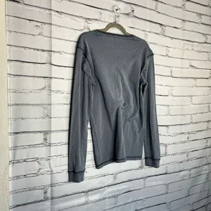 Kenneth Cole Reaction Gray Long Sleeve Tee 1/4 Button SZ XL Relaxed Loose Fit thumbnail 10